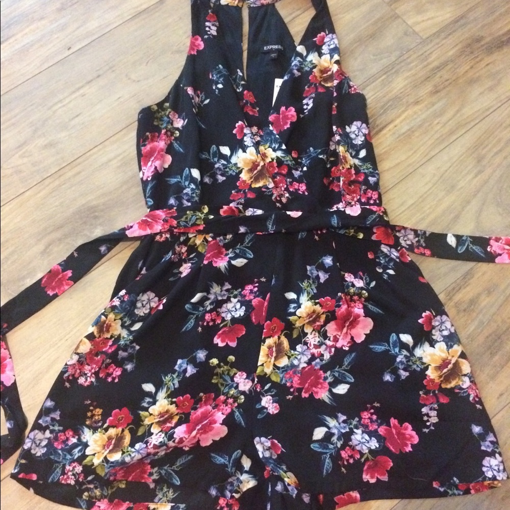 Brand New Express Floral Romper